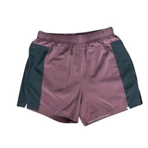4 | FOURLAPS || MEN RUNNING SHORTS W/LINER || BURGUNDY AND BLACK